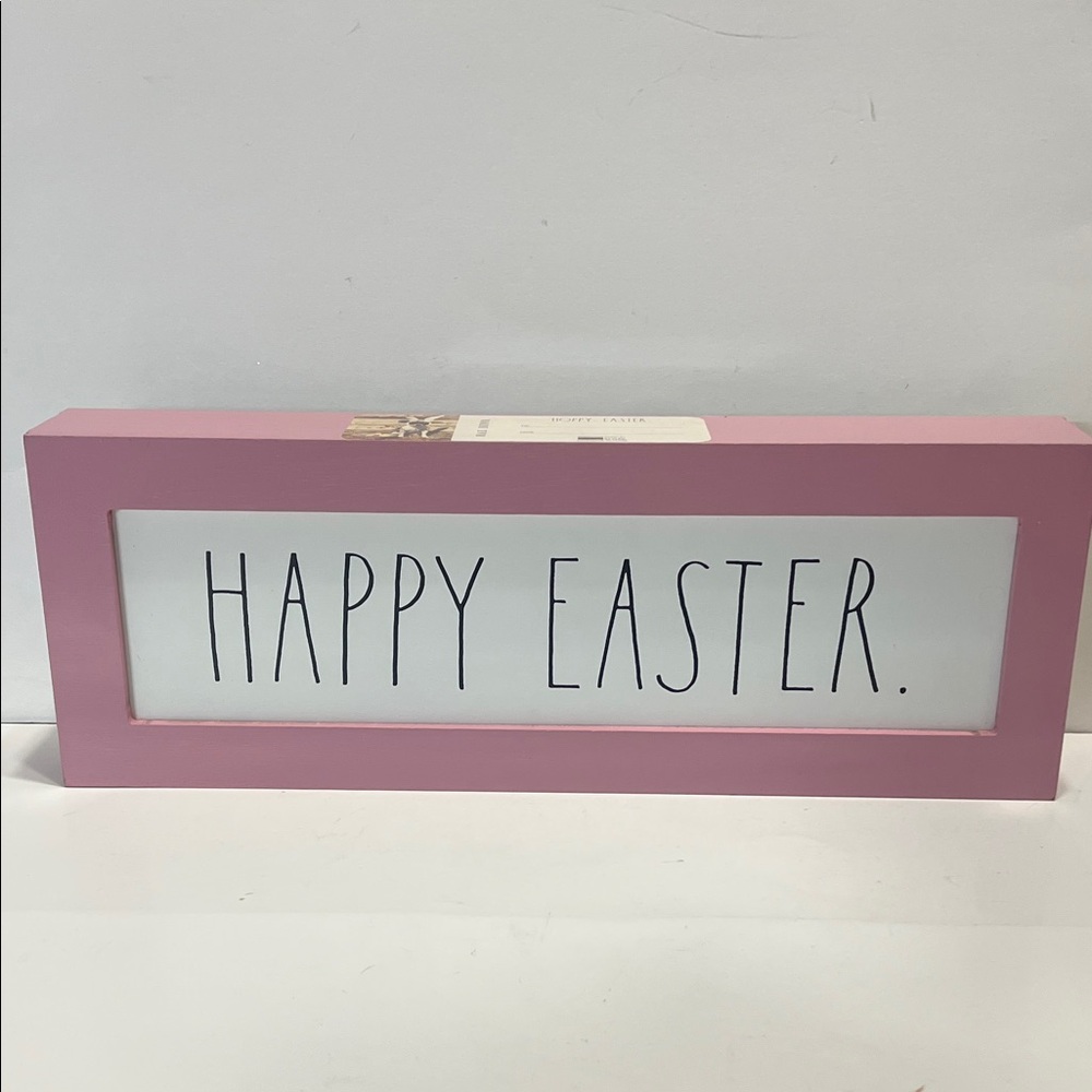 Rae Dunn Pink 'Happy Easter' Sign